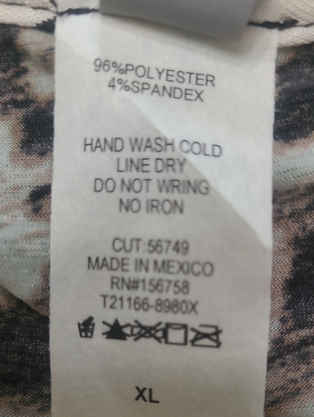 Honeyme Gabby Animal Print Top XL. NWT! - Picture 4 of 5